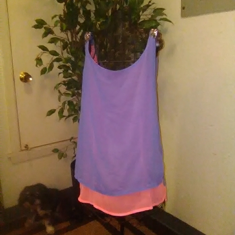 Layered Chiffon Tank Top